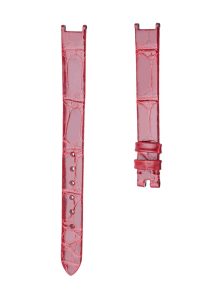 Van Cleef & Arpels Sweet Alhambra VCARO21600 Alligator Leather Watch Strap Darkred Front